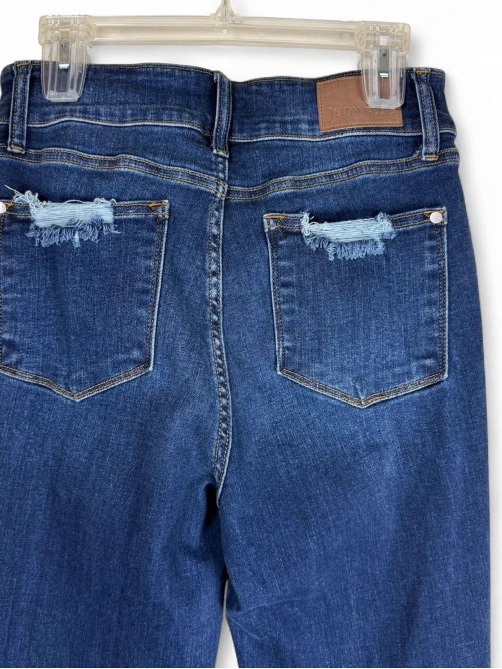 Judy Blue Boot Cut Jeans Women’s Size 11/30 Dark Wash Stretch High Rise - Picture 5 of 7